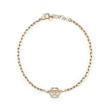 Laden Sie das Bild in den Galerie-Viewer, Philipp Plein Damen Kette Halskette Edelstahl IP Gold HEXAGON PJ2AA08NU