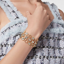 Laden Sie das Bild in den Galerie-Viewer, Philipp Plein Damen Armband Edelstahl IP Gold HEXAGON LUX PJ5AA06BU-1