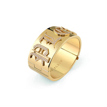 Laden Sie das Bild in den Galerie-Viewer, Philipp Plein Damen Armband Armreif Edelstahl IP Gold PP LADY GOTHIC PJ6EA02BU