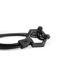 Laden Sie das Bild in den Galerie-Viewer, Philipp Plein Herren Armband Leder Edelstahl silber HEXAGON PJ7AA26BL