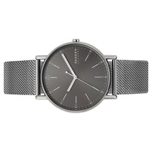 Laden Sie das Bild in den Galerie-Viewer, Skagen Herren Uhr Armbanduhr Signatur Edelstahl SKW6577-1