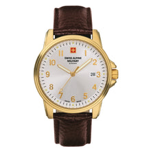 Laden Sie das Bild in den Galerie-Viewer, Swiss Alpine Military Herren Uhr Analog Quarz 7011.1512SAM Leder