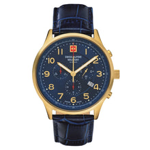 Laden Sie das Bild in den Galerie-Viewer, Swiss Alpine Military Herren Uhr Chronograph Analog Quarz 7084.9515SAM Leder