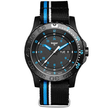 Laden Sie das Bild in den Galerie-Viewer, Traser Herren Uhr Analog Quarz H3 Blue Infinity P66 Textilband SW/Blau 105545