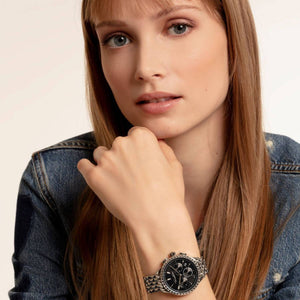 THOMAS SABO Damen Uhr Chronograph Armbanduhr Rebel at Heart WA0346-201-203-38 MM