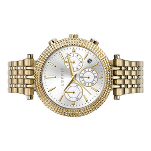Esprit Damen Uhr Armbanduhr Edelstahl Gold ES108742003
