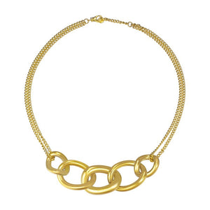 Joop Damen Kette Halskette Edelstahl Gold LINKS JPNL10581B450-1