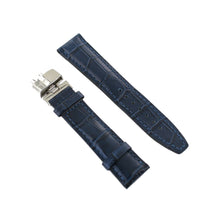 Laden Sie das Bild in den Galerie-Viewer, Ingersoll Ersatzband für Uhren Leder blau Kroko Faltschl. 23 mm