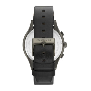 Kenneth Cole New York Herren Uhr Armbanduhr Chronograh Leder KC15101002