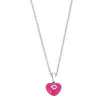Laden Sie das Bild in den Galerie-Viewer, Scout Kinder Halskette Kette Silber Herz rosa Girls Mädchen 261081200