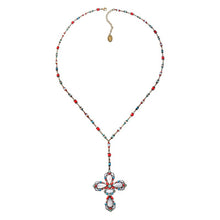 Laden Sie das Bild in den Galerie-Viewer, Konplott Halskette Collier Yoga Californica multi light Kreuz