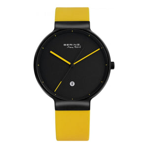 Bering Herren Uhr Armbanduhr Max René UltraSlim - 12639-827-1 gelb