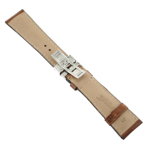 Ingersoll Ersatzband für Uhren Leder braun Naht OR Kroko Faltschl. 25 mm