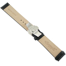 Laden Sie das Bild in den Galerie-Viewer, Ingersoll Ersatzband für Uhren Leder schwarz Naht sw Dornschließe Si 22 mm