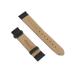 Ingersoll Ersatzband für Uhren Leder schwarz Eidechsen Optik 18 mm
