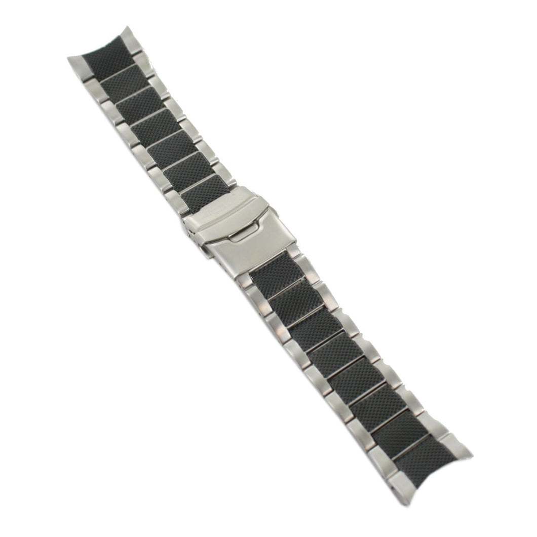 Ingersoll Ersatzband für Uhren Edelstahl Faltschl. Silber Bison No.63 24 mm