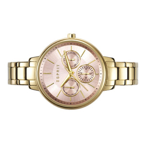Esprit Damen Uhr Armbanduhr Melanie Edelstahl Gold ES108152002