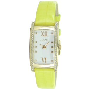 Joop Damen Uhr Armbanduhr JP101292F05 Spark Grass Analog Quarz Leder