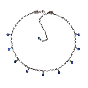 Konplott Kette Collier Tutui Collection blau sapphire silber