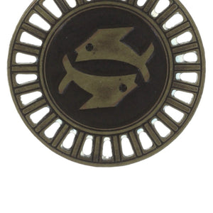 Konplott Anhänger Charm Zodiac Pisces/Fische S brass/silver