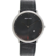 Laden Sie das Bild in den Galerie-Viewer, Bering Herren Uhr Armbanduhr Slim Classic - 11139-402 Leder Kroko