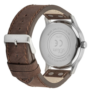 s.Oliver Herren Uhr Armbanduhr Leder SO-3265-LQ