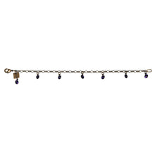 Laden Sie das Bild in den Galerie-Viewer, Konplott Armband Armkette Tutui Collection lila purple velvet silber