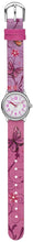 Laden Sie das Bild in den Galerie-Viewer, JACQUES FAREL Kinder-Armbanduhr Analog Quarz Mädchen Kunstleder HCC 432 rosa