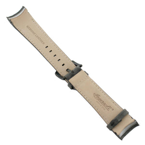 Ingersoll Ersatzband für Uhren Leder grau Naht weiss für IN3211BKSL 24 mm
