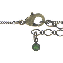 Laden Sie das Bild in den Galerie-Viewer, Konplott Halskette Collier Spell on You green antique brass