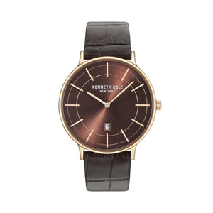 Kenneth Cole New York Herren Uhr Armbanduhr Leder KC15057013
