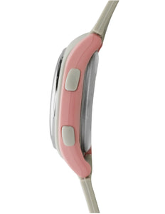 SINAR Jugenduhr Armbanduhr Digital Quarz Mädchen Silikonband XE-64-9 grau rosa
