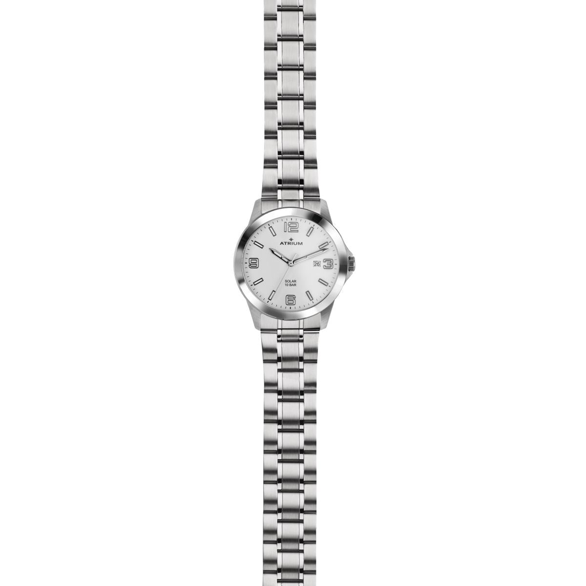 ATRIUM Herren – Quarz A32-30 Edelstahl Preiswert24 Analog Armbanduhr Solar Uhr
