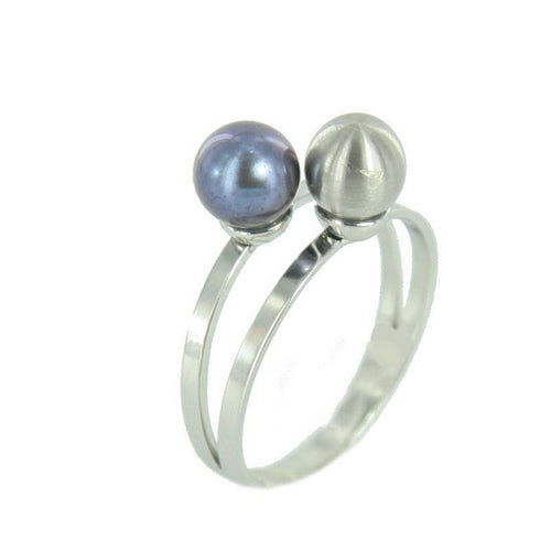 Skagen Damen Ring silber Perlen JRSB020 S7 Gr. 54 (17,3)