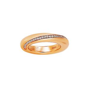 Esprit Collection Damen Ring Silber Rosé Zirkonia Peribess Gr.16 ELRG91429B160
