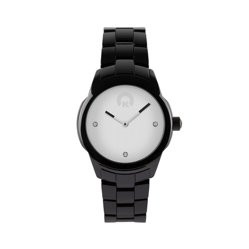 KRAFTWORXS Damen Uhr Armbanduhr Full Moon Keramik Kristalle FML 1GB S