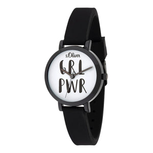 s.Oliver Damen Uhr Armbanduhr Silikon SO-3767-PQ