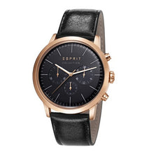 Laden Sie das Bild in den Galerie-Viewer, Esprit Collection Herren Uhr Armbanduhr Chrono Soter Rosé Leder EL102191004