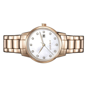 Esprit Damen Uhr Armbanduhr Blake Edelstahl Rosé ES100S62011