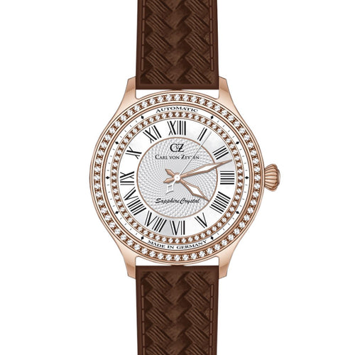 Carl von Zeyten Damen Uhr Armbanduhr Automatik Hornberg CVZ0068RWHS