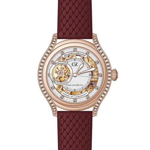 Carl von Zeyten Damen Uhr Armbanduhr Automatik Seewald CVZ0069RWHS