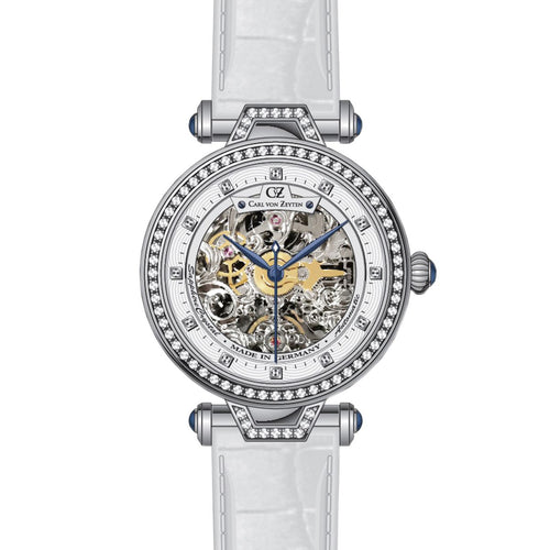 Carl von Zeyten Damen Uhr Armbanduhr Automatik Gütenbach CVZ0071WHS