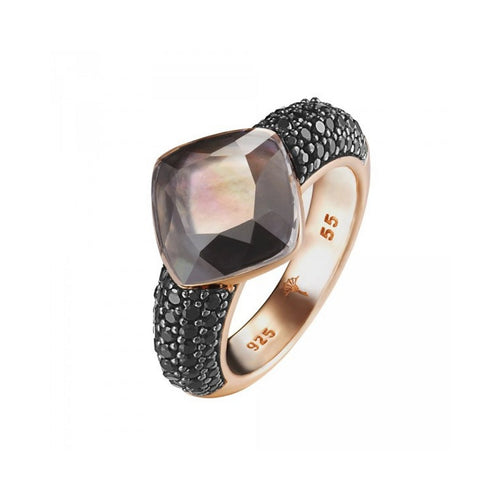 Joop Damen Ring Silber Rosé Zirkonia Amazonit Kirsten JPRG90657C