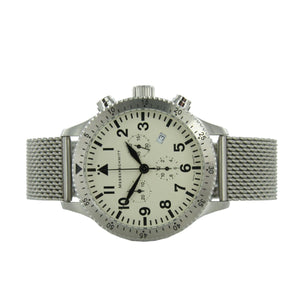 Aristo Herren Messerschmitt Uhr Chronograph Fliegeruhr ME-5030MBEIGE