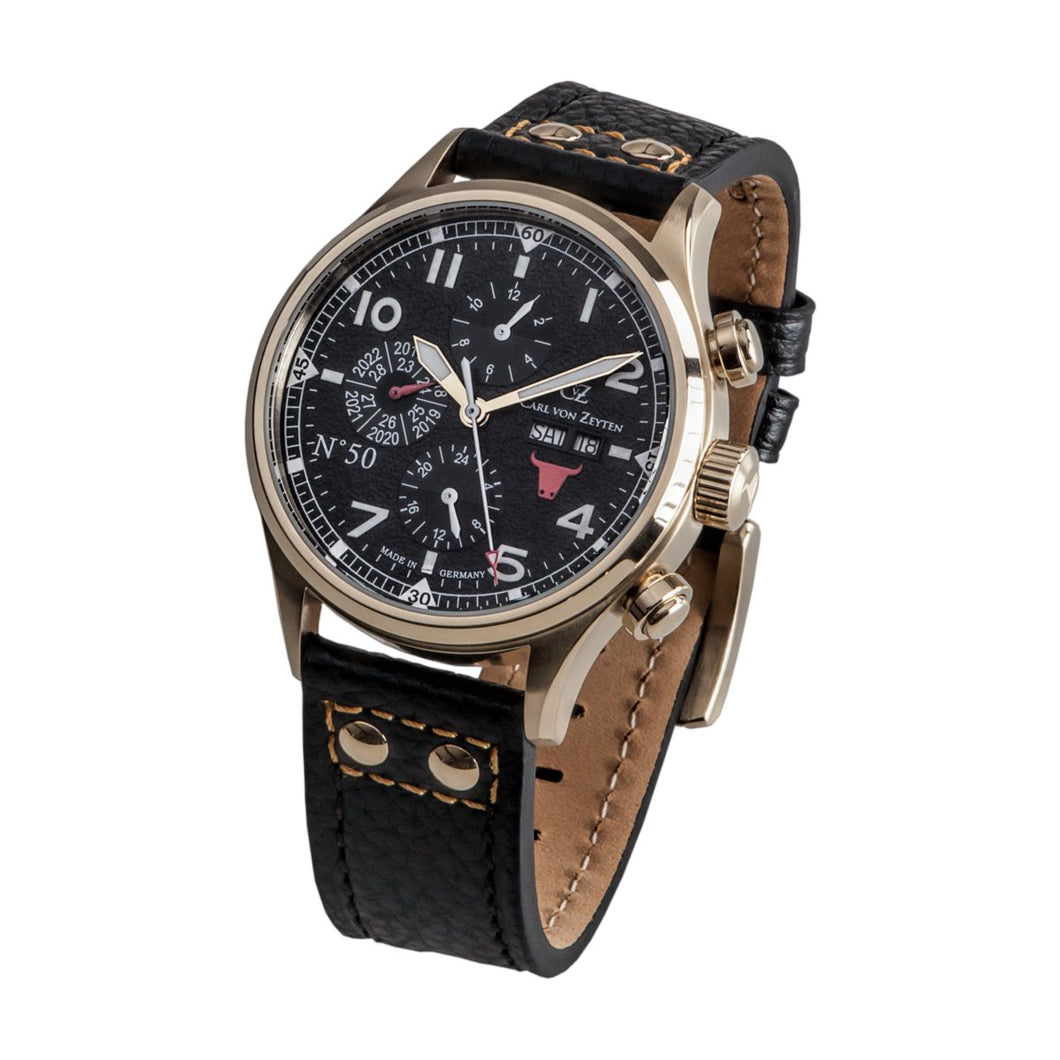 Carl von Zeyten Herren Uhr Armbanduhr Automatik NO.50 CVZ0050GBK