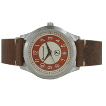 Laden Sie das Bild in den Galerie-Viewer, Aristo Messerschmitt Uhr vintage Kabinenroller KR201-B Leder