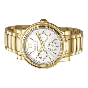 Esprit Collection Damen Uhr Armbanduhr Penia Edelstahl Gold EL102032F06-1