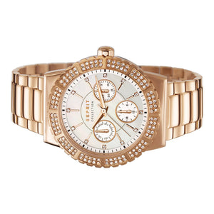 Esprit Collection Damen Uhr Armbanduhr Angelia Edelstahl Rosé EL102062F05-1