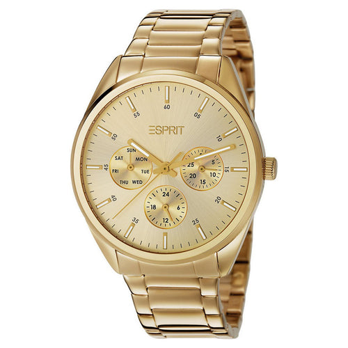 Esprit Damen Uhr Armbanduhr Glandora Ivory Edelstahl Gold ES106262009-1