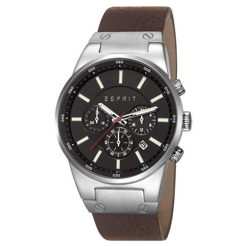 Esprit Herren Uhr Armbanduhr Equalizer Outdoor Leder Chrono ES107961004